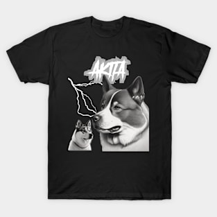 Akita Heavy Metal Dog Lover T-Shirt